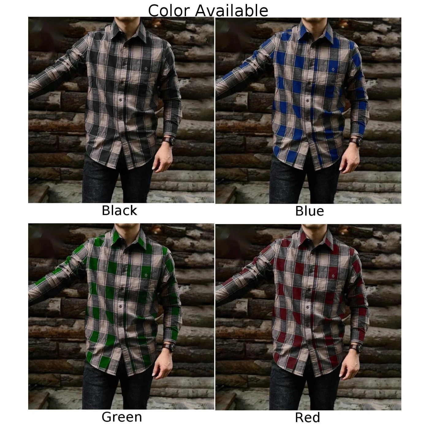 Men's Plaid Shirt Soft Single Breasted Button Turn-Down Collar Pattern Long Sleeve Casual Slim Tops Coat Men Clothing