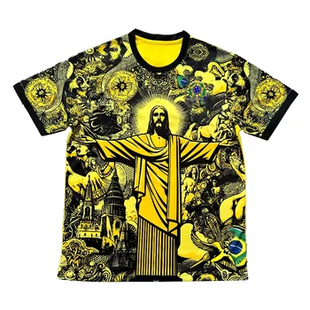 T-shirt grafica casual estiva stampa digitale 3D modello dea brasiliana sport manica corta girocollo ampio abbigliamento da uomo 1