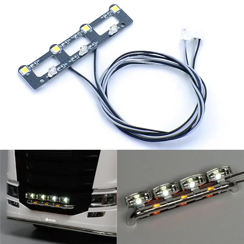 Kit éclairage LED PH2.0 Pour Camion RC Tamiya 1/14 - Fils Et Connecteurs - Modèle 770S, R620, BENZ