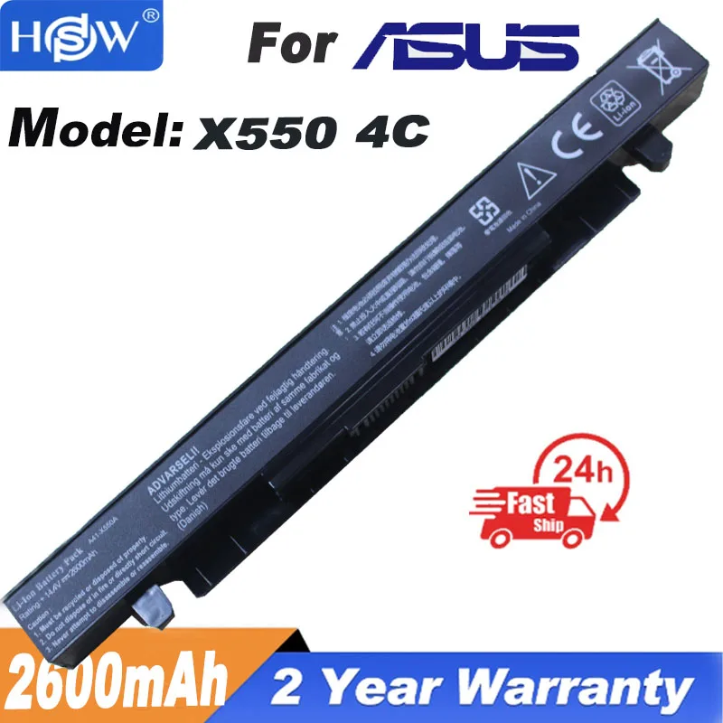 

Аккумулятор для ноутбука ASUS X450 X550 X550C X550B X550V X450C X550CA X452EA X452C A41-X550A