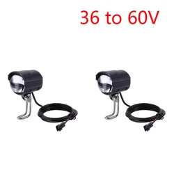 Multifunctional Waterproof Scooter Horn and Headlight - Durable Front Light for Electric Bikes and Scooters (2Pcs 36 to 60V)