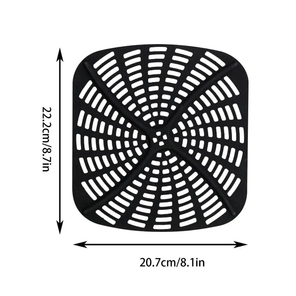 Doublures de friteuse à air réutilisables en silicone, accessoires de tapis  de panier antiadhésifs carrés de 8,5 pouces, doublures de vapeur en bambou, pour  friteuses à air de 5,8 QT et plus