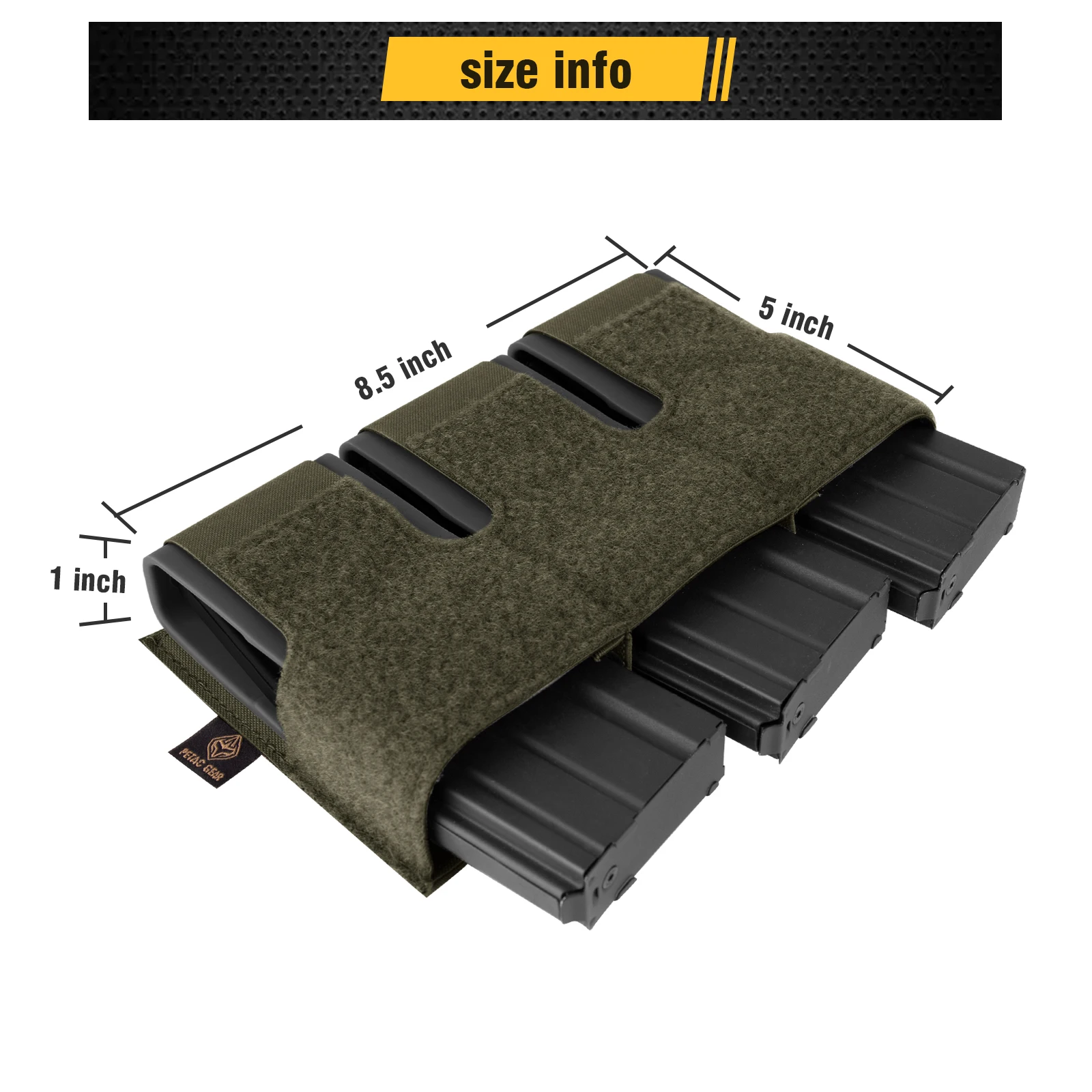 IDOGEAR Ceinture Tactique Molle 2 pouces avec ceinture intérieure de 1,75 pouces Boucle à