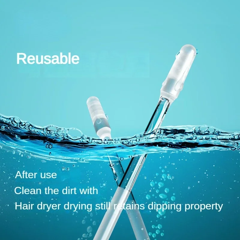 24pcs/box Disposable Sticky Ear Cleaning Swabs Stick Pick Reusable Ear Cleaner Soft Ear Wax Removal Earwax Remover For Adult Kid