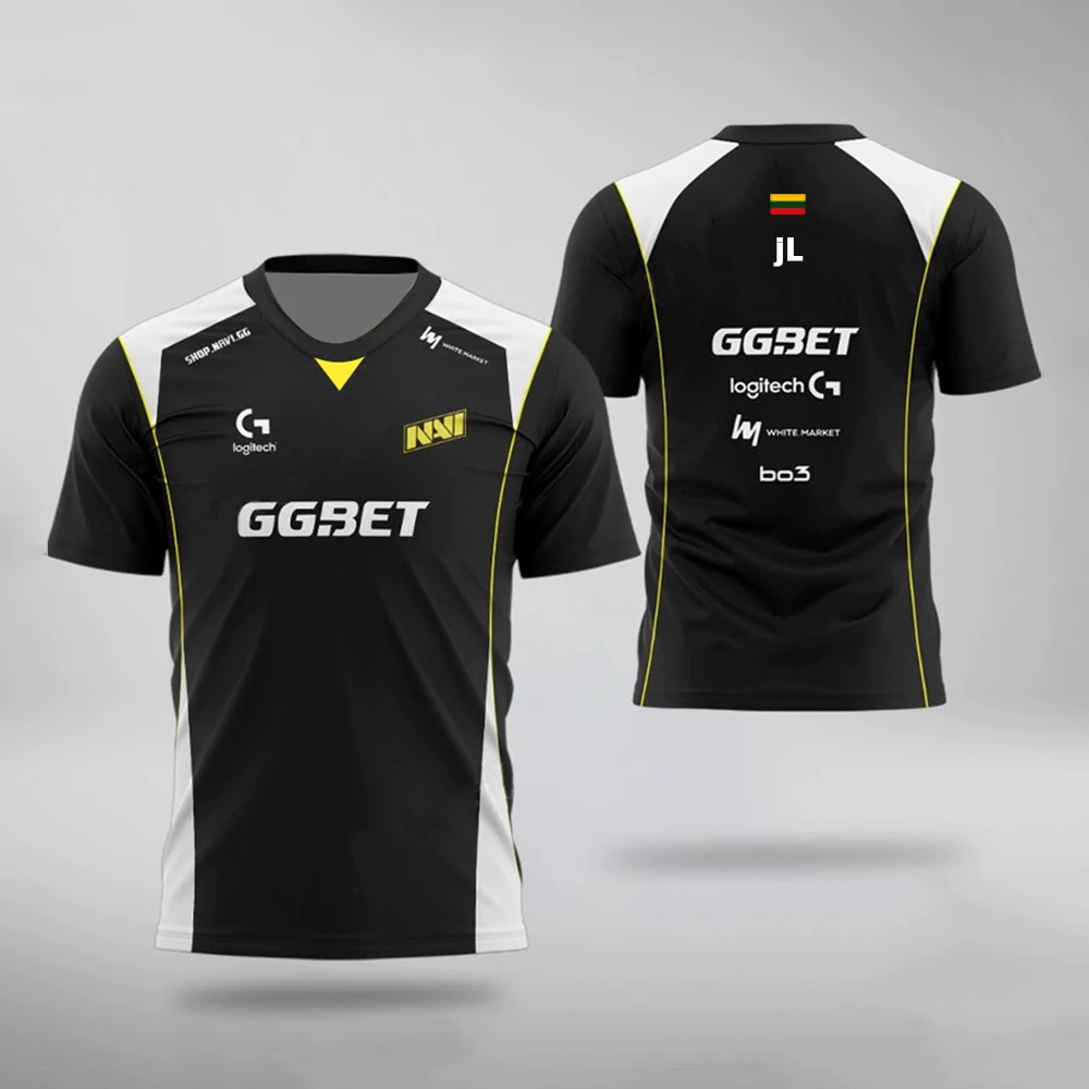 Navi 2025 CS2 E-sports Team Uniform Jersey CS:GO Professional League Training Uniform S1mple Aleksib Fans Gift Custom T Shirts