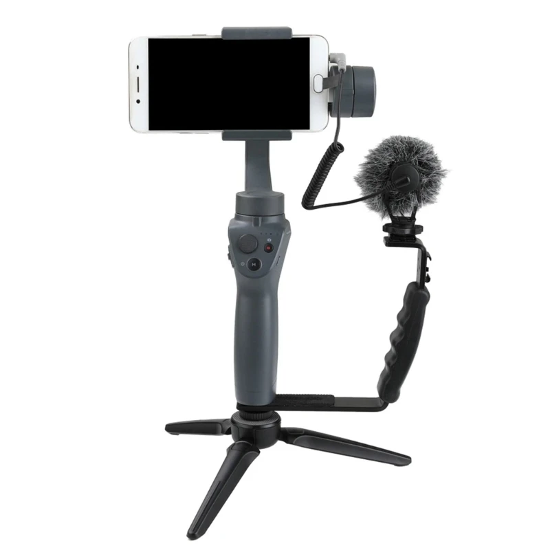 DSLR 카메라 L-브래킷 비디오 핸들 그립 플래시 라이트(콜드 슈 마운트 포함) 1/4```` 96BA