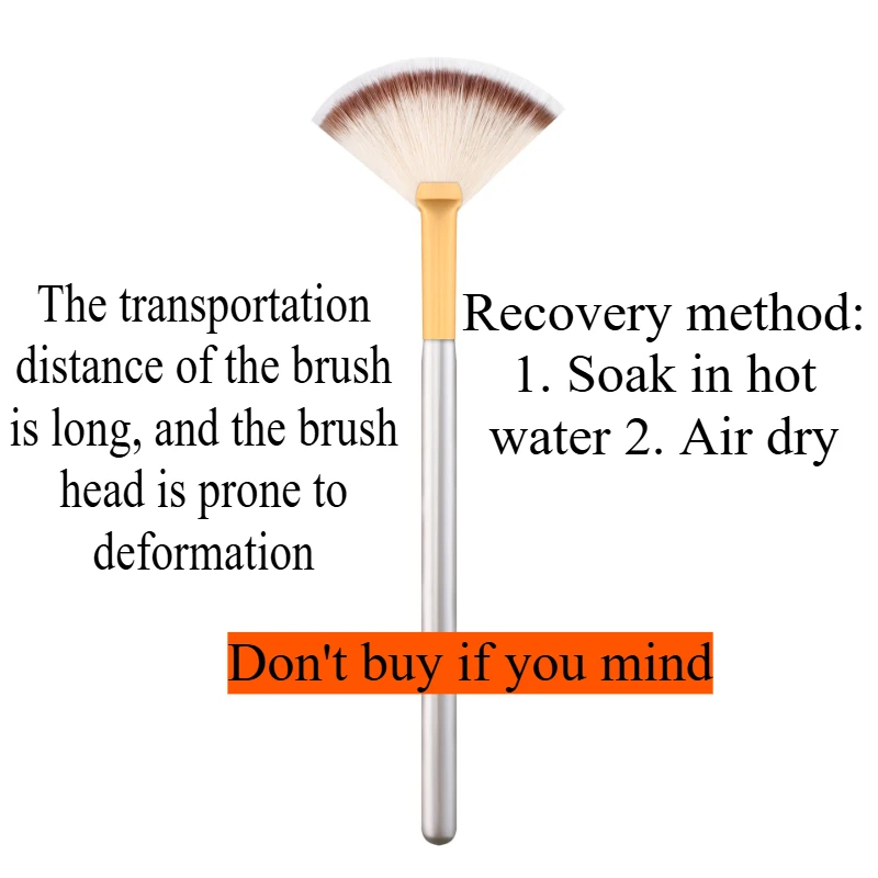 Makeup Brush Set Highlighter Brush Fan Shape Powder Brush Makeup Accessories