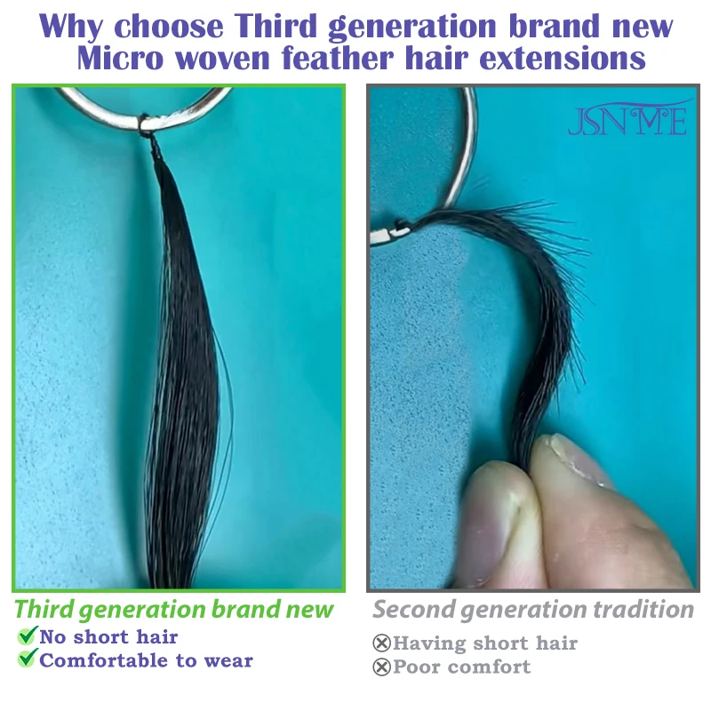 Рисунок 2 - Прямые волосы третьего поколения с микро-перьями