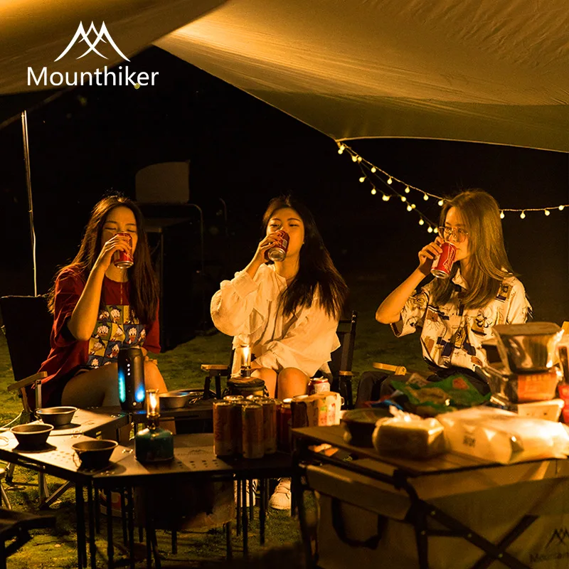 

Outdoor Camping Sunscreen and Rainproof Tarp Tent Silver Coated Canopy Shade Ultra-light Portable Picnic Camping Equipment