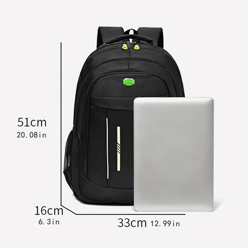 Large capacity laptop travel and work Backpack - durable nylon, multi compartment, adjustable strap, backpack