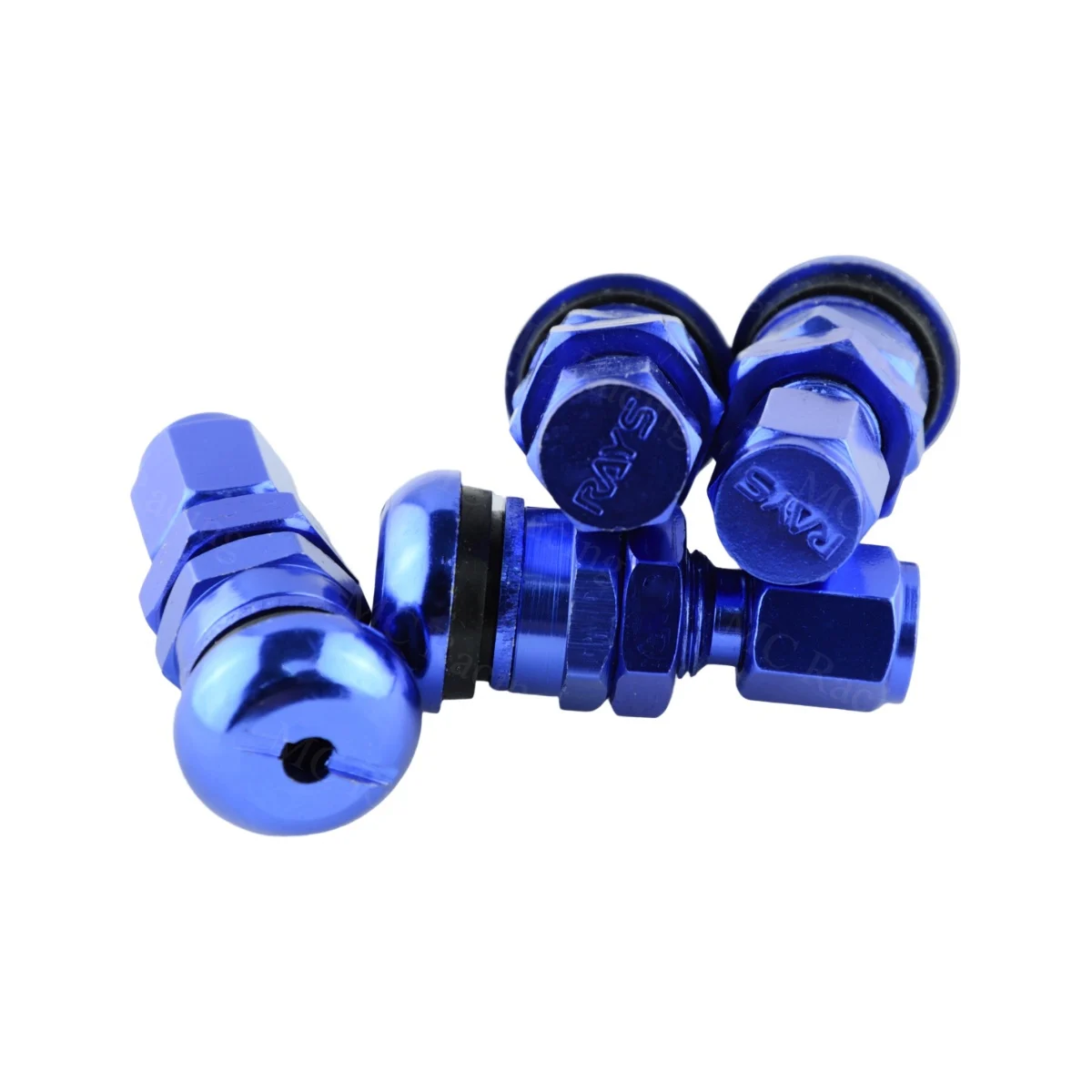 4pcs/set Universal Rays Volk Racing Forged Aluminum Tire Valve Stem with Caps,Tubeless Tyre Valves MC1932