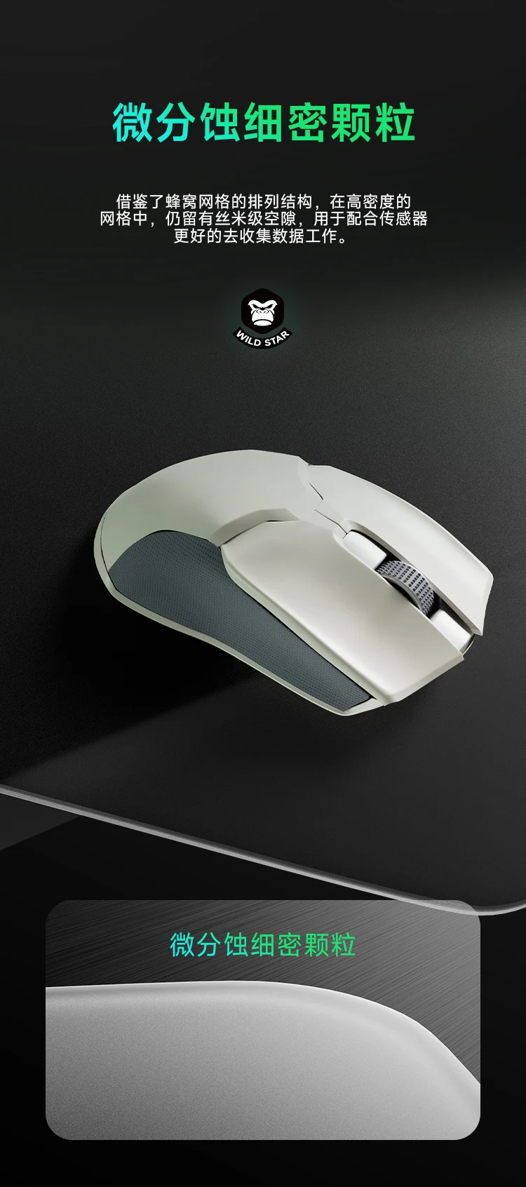 ECHOME Matte Glass Gaming Mouse Pad, FPS