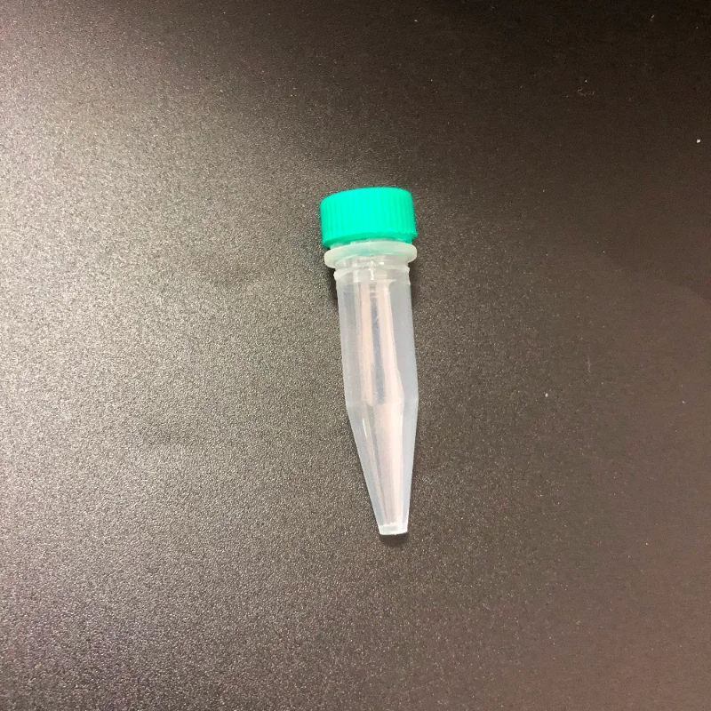 500Pcs/Lot 1.5ml 10&times;45mm Plastic Cryogenic Vials Screw Cap Sharp Bottom Centrifuge Tube Laboratory Cryovial With Seal Ring