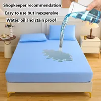 Protecteur de matelas matelassé imperméable, housse de matelas respirante, drap-housse Anti-acariens et antibactérien (sans taie d'oreiller), 1 pièce 1