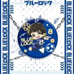 Official Blue Lock Anime Fan Art Collection Badge Featuring Iconic Characters - 58mm ( Light Yellow)