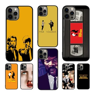 Coque de téléphone Vintage, Film Pulp Fiction, pour iPhone 16 15 14 11 12 13 mini Pro XR XS MAX Plus