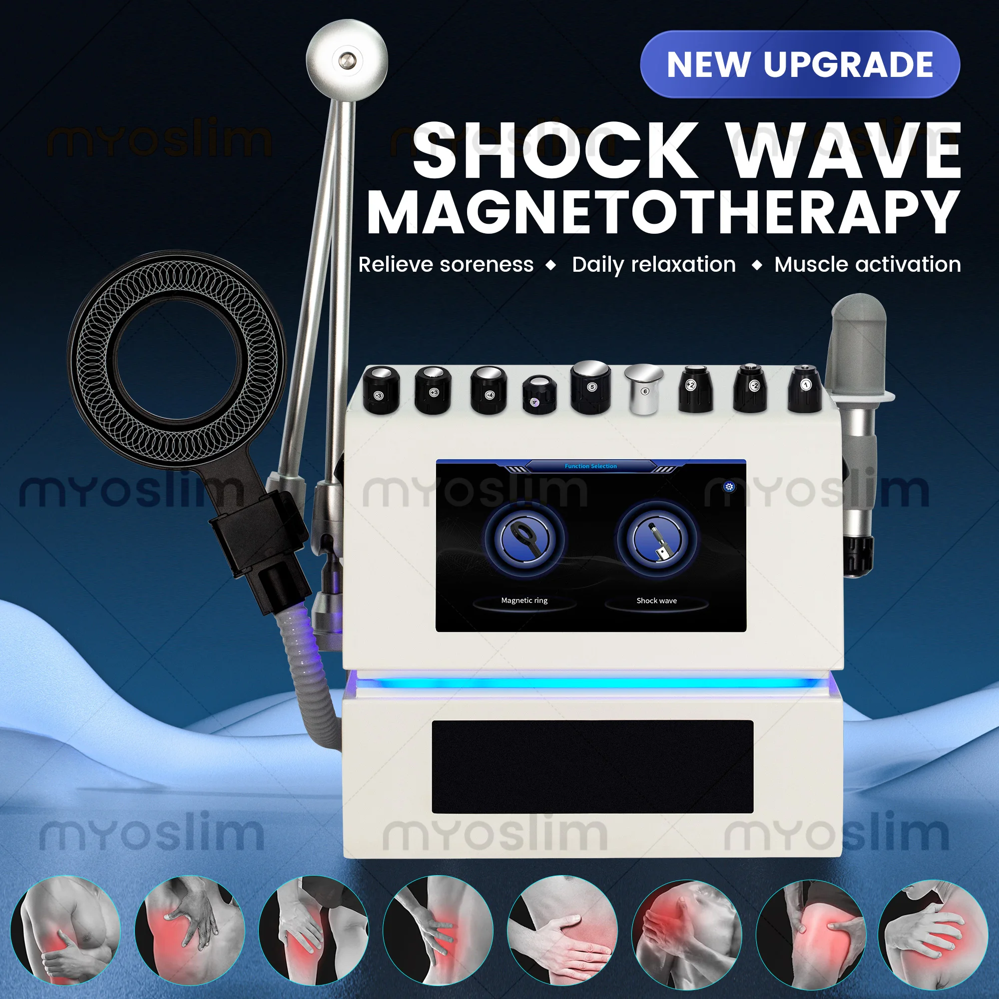 Dispositivo de Magnetoterapia Emtt Physio, Magnetoterapia de Última Generación para Alivio del Dolor, PEMF, Terapia para Lesiones Deportivas, Fisioterapia