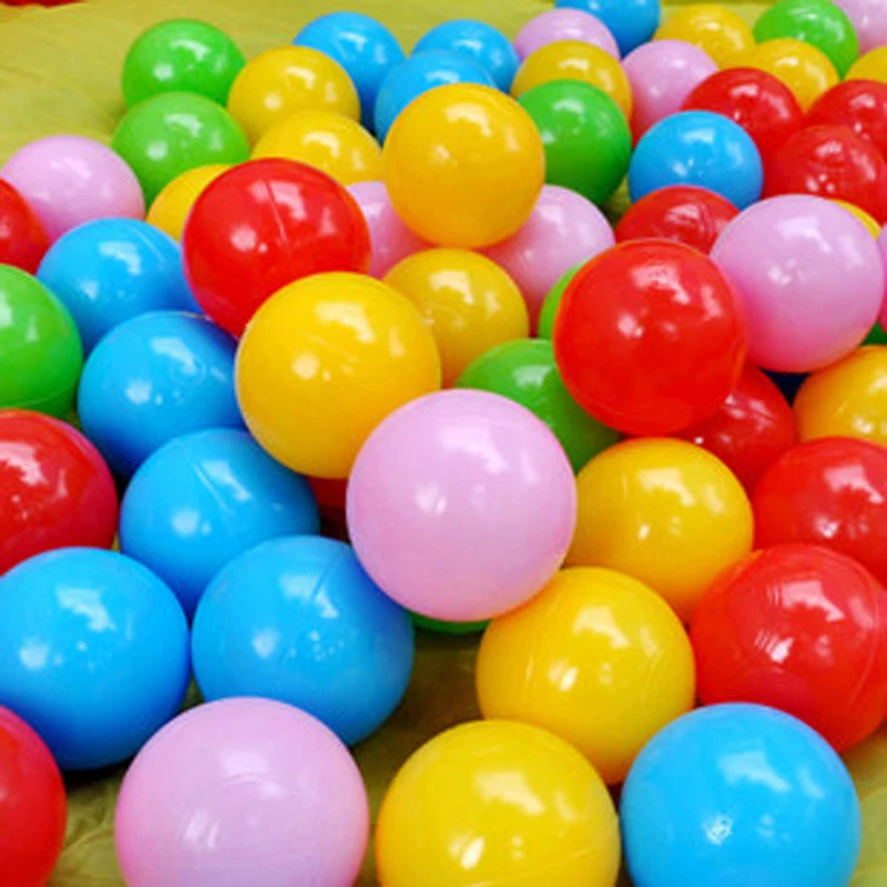 Colorful Children's Ocean Balls 50 Thickened Bobo Balls Pressure-Resistant Plastic Toddler Play Pool Swimming Toys