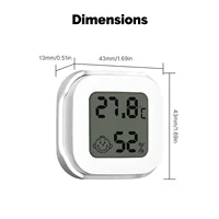 MOES Tuya Zigbee Smart Indoor Temperature Humidity Sensor with LCD display screen App Remote Monitor Work With Smart Life APP - Image 6