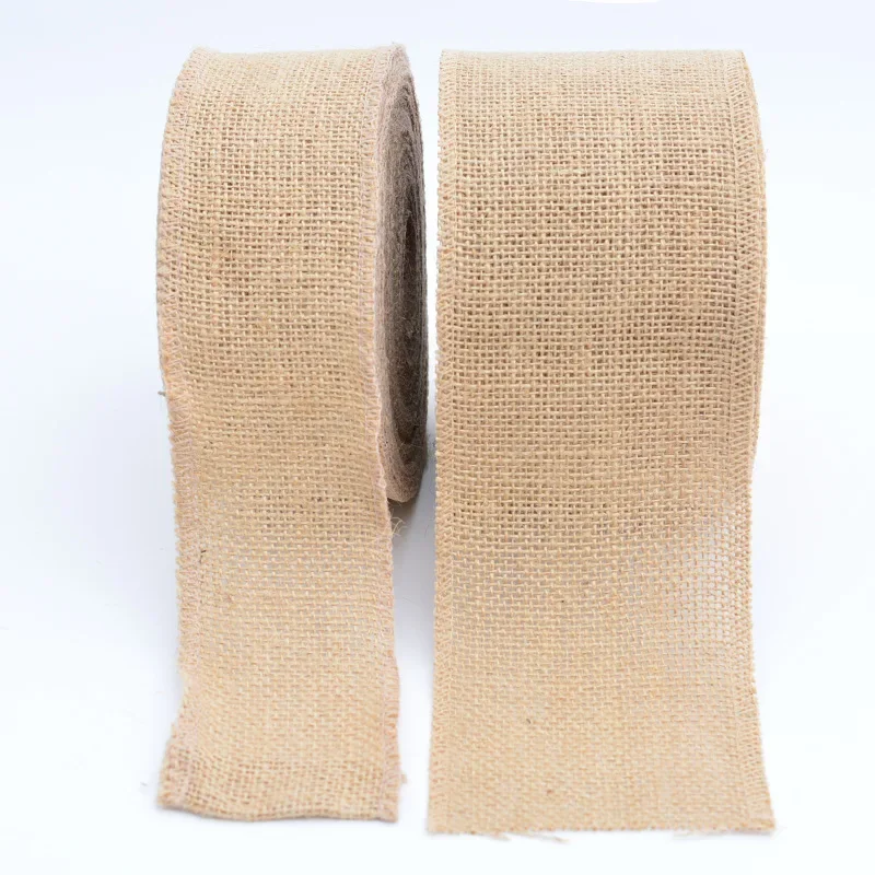 Ribbon Decoration Ribbon Supplies Wrapping Ribbon Lace Trim Ribbon Jute Ribbon 1-10Meters/Roll Natural Jute Burlap Lace Hessian Hemp Ribbon Vintage Rustic Wedding Party Christmas Decor DIY Crafts Gift Packag