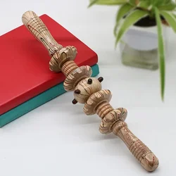 Body Contour Wooden Lymphatic Massager - Cellulite & Maderotherapy Therapy Roller Tool (Wood grain)