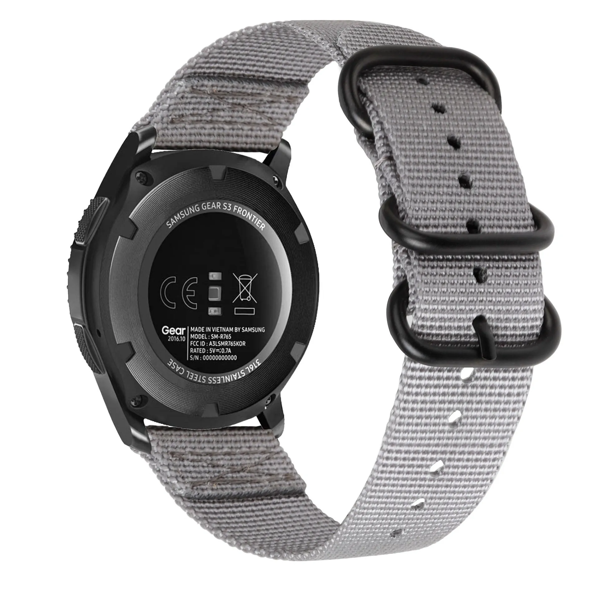 Breathable 22mm Nylon Sports Strap - Versatile Replacement Bracelet