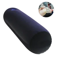 Inflatable Leg Pillow Elevates Legs and Feet Inflatable Multi-functional Bolster Pillow PVC and Flocking Waist Pillow 1