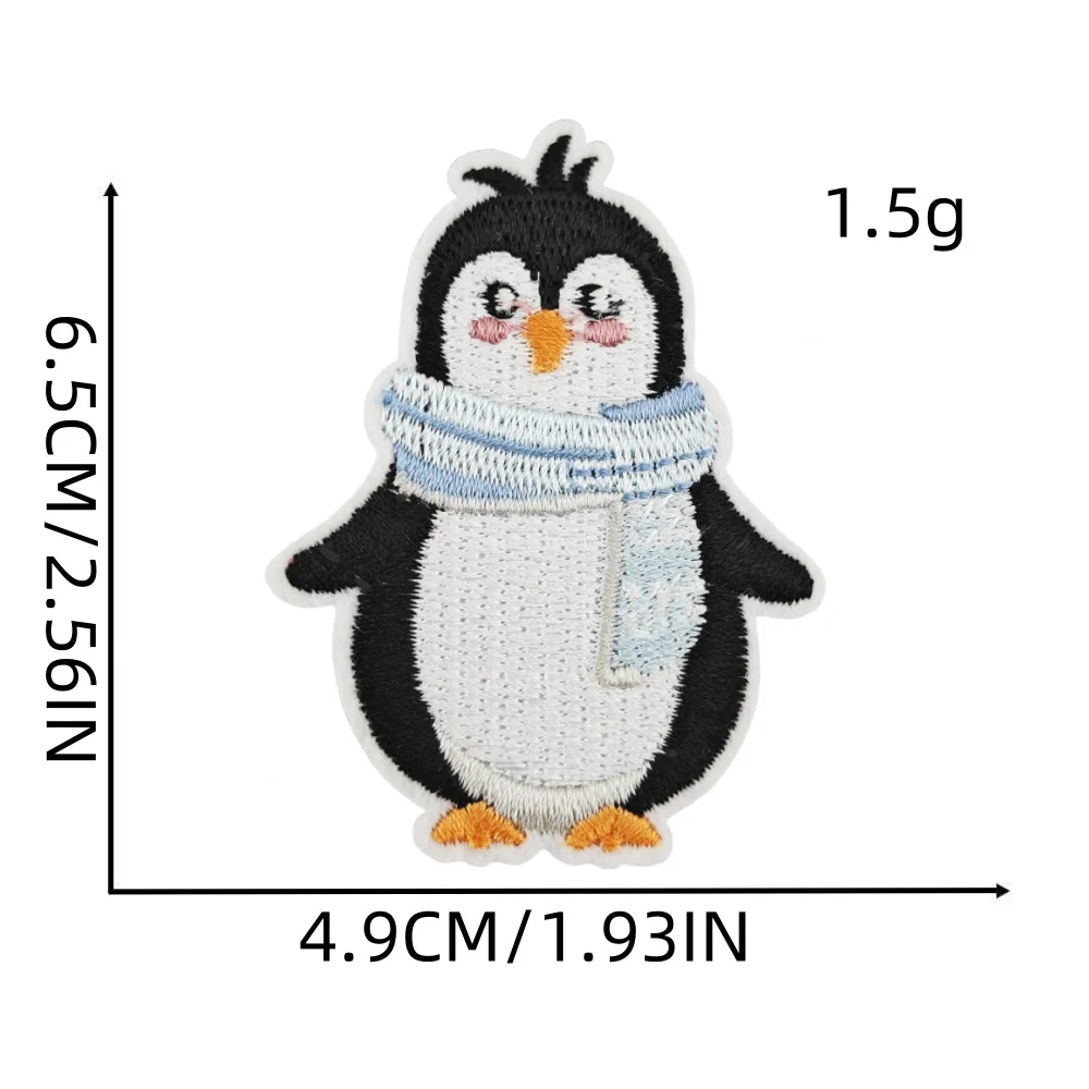 Weihnachten Niedlichen Cartoon Bügeln Stickerei Patches Schneemann Bär Kinder Kleidung Dekoration Applique DIY Haarband Broschen – Detail 3