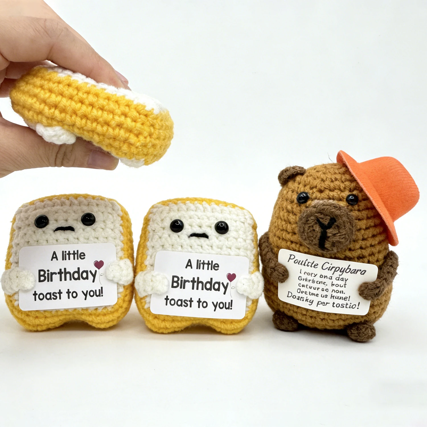 Charming Crochet Toast Gift Card - Unique Keepsake