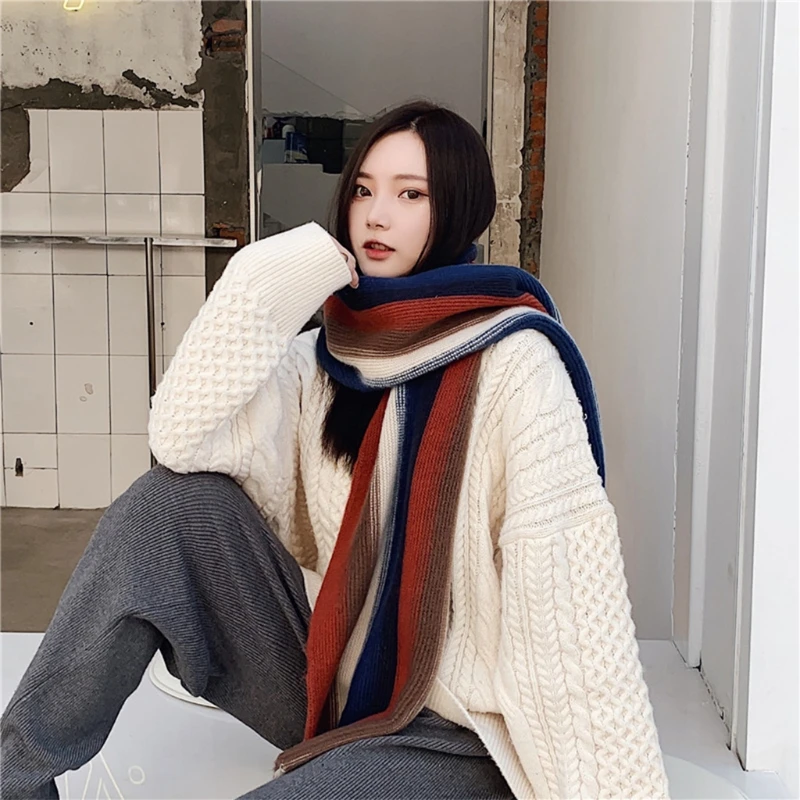 Рисунок 3 - Женский зимний вязаный утепленный длинный шарф