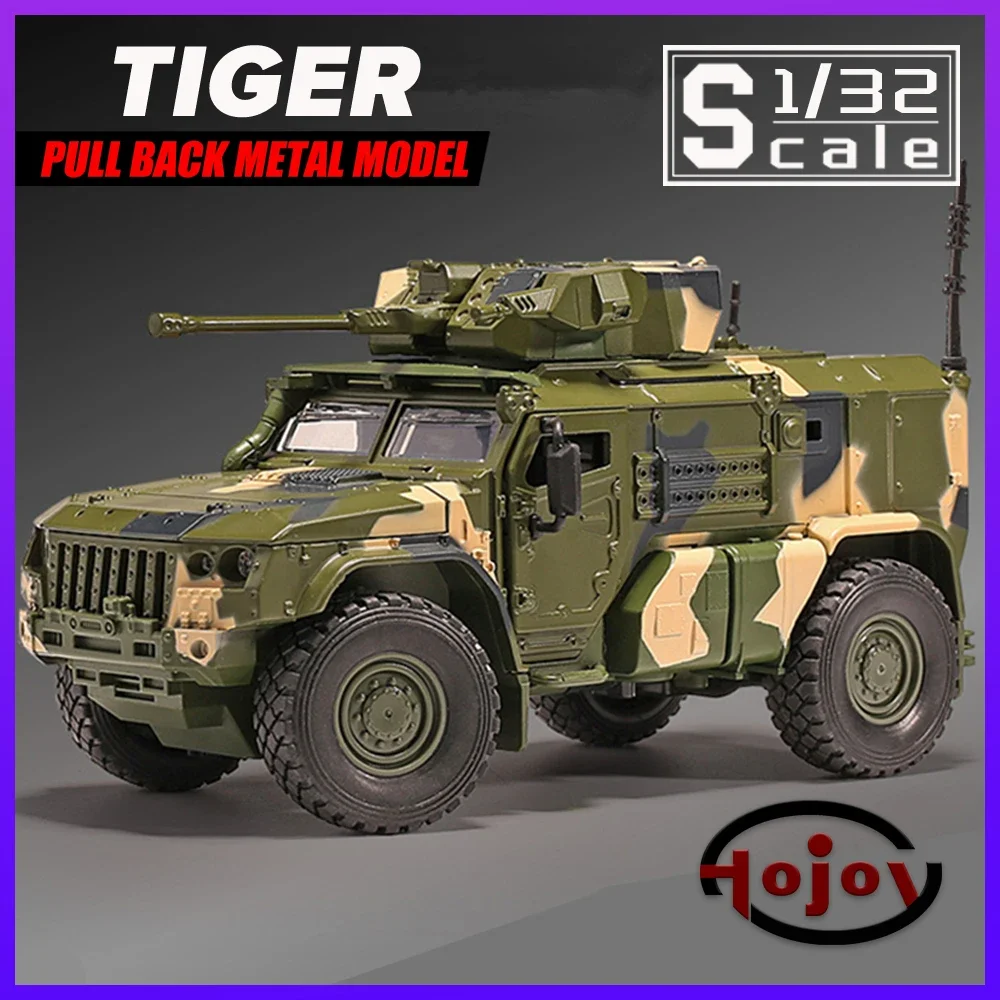 

Metal Toys vehicles 1/32 Military armored Diecast Alloy Toy Cars Models Trucks For Boys Kids Hobbies Collection Sound and Light