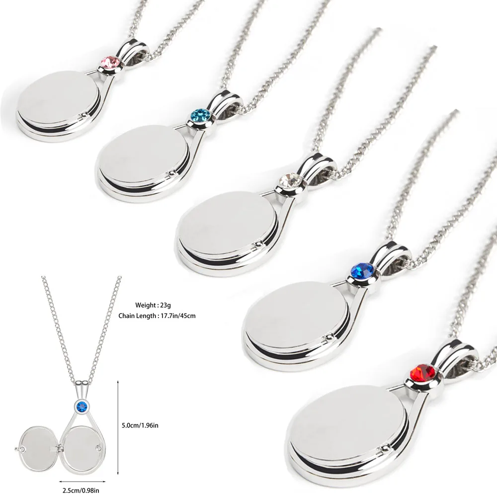 Collier Médaillon Sirène – Pendentif Coquillage En Acier Inoxydable, Fermoir Magnétique (cadeau Femme/fille)