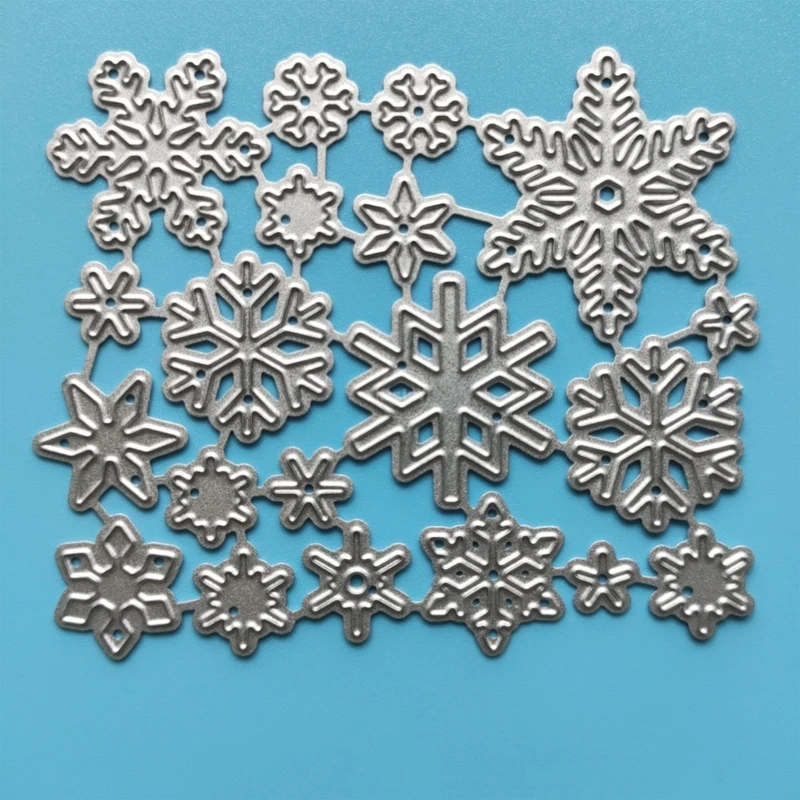 Winter Snowflakes Metal Cutting Dies Stencil DIY Scrapbooking Album Paper Card Template Mold Embossing Craft Decoration 270F