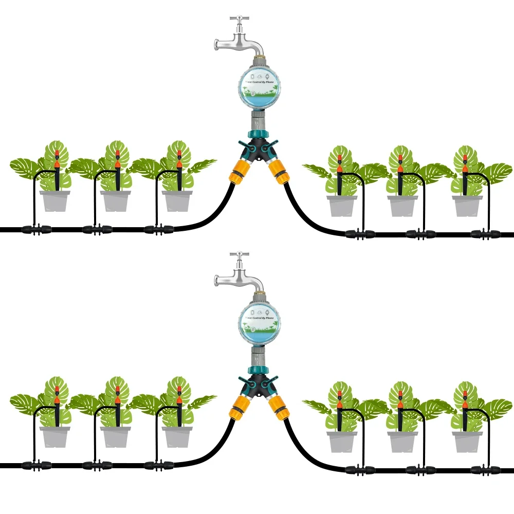 Water Timer WiFi Wireless Garden Water Timer Smart Phone Remote Controller Home Greenhouse Outdoor Irrigation Automatic Kit Built-in Gateway water timer