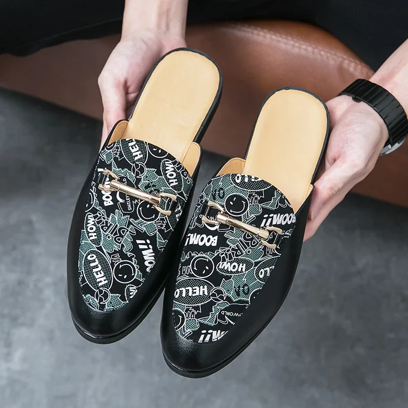 

Brand men's leather sandals Hotel beach summer shoes High quality flat shoes Comfortable soft men's slippers Fashion sandals