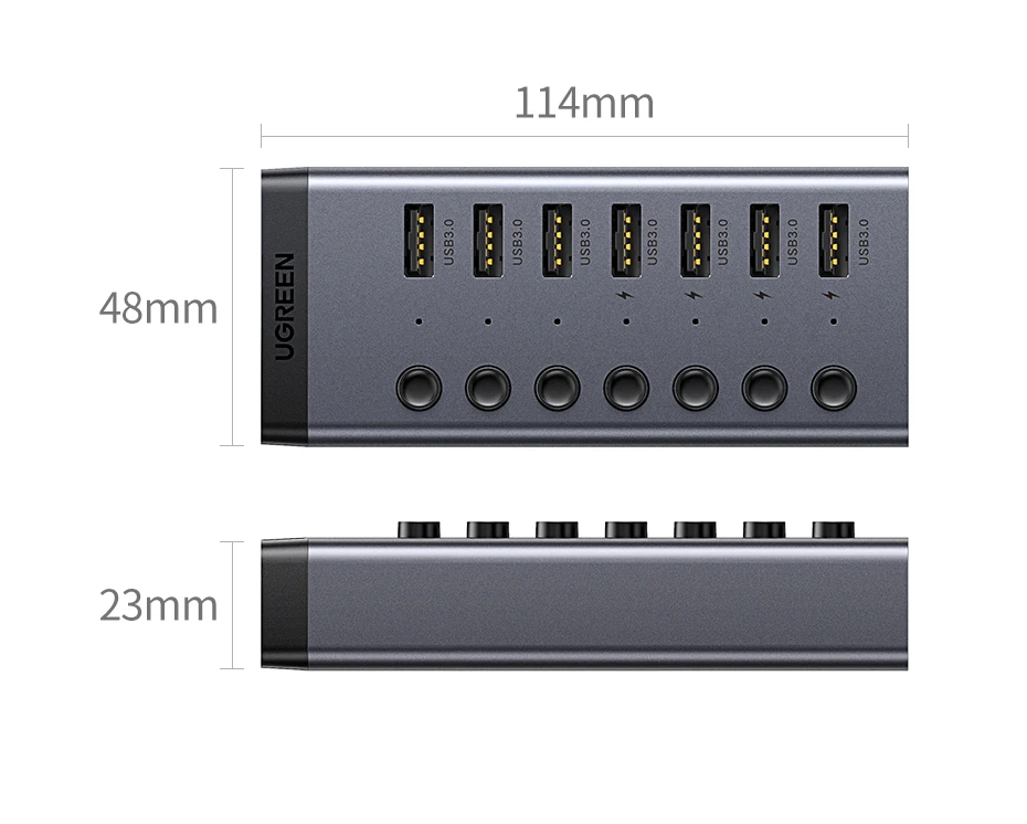 usb3.0 divisor com interruptor individual com 12v