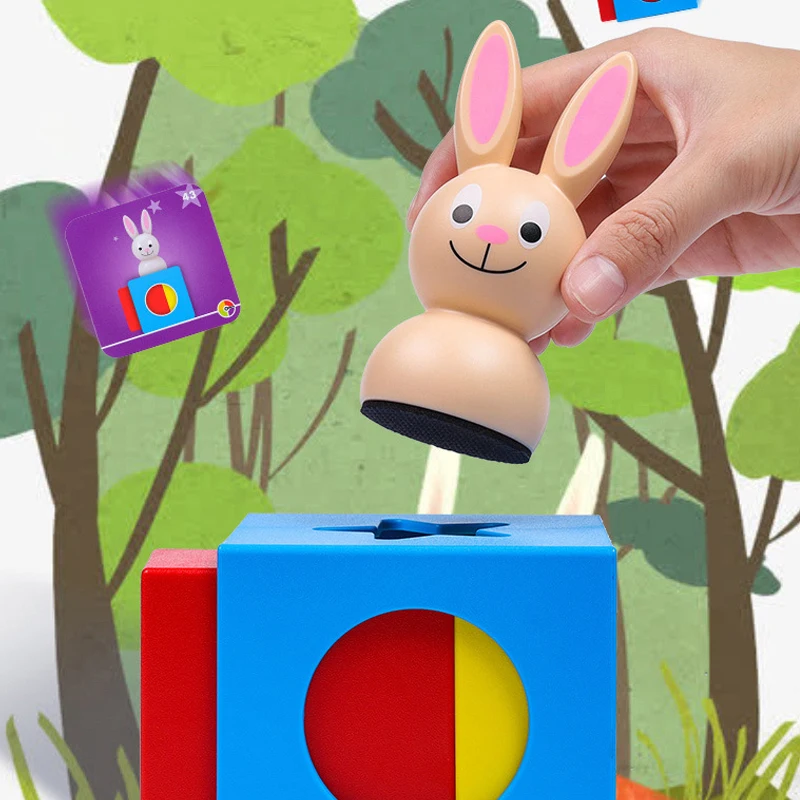 Children Educational Learning Toys Rabbit Magic Box Board Game 60 Challenges Logic Puzzle Game School Recommendation Toy for kid 3