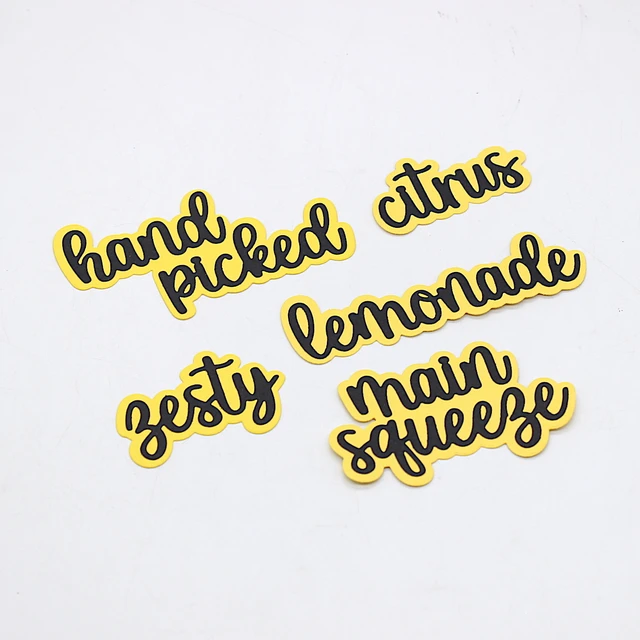 ZFPARTY Lemon Sentiments Shadow Words Metal Cutting Dies Stencils for DIY  Scrapbooking Decorative Embossing DIY Paper Cards - AliExpress