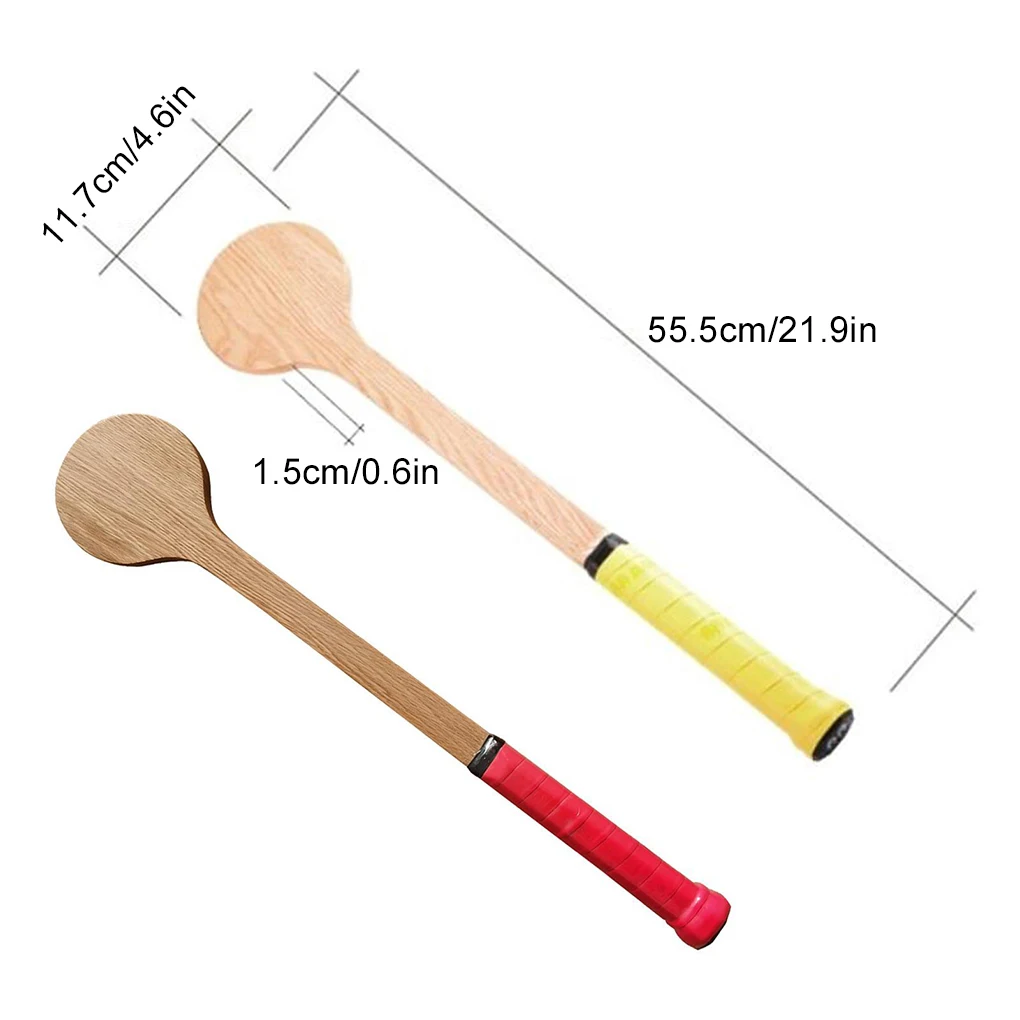 55cm Tennis Sweet Spot Racket Wooden Tennis Spoon Swing Training Racket Accuracy Practice Batting Hitting Equipment