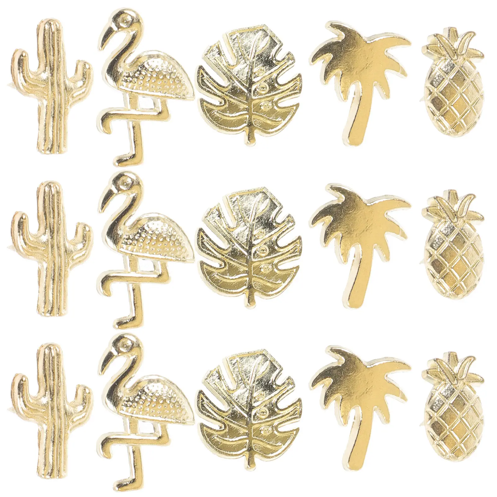 30Pcs 선인장 모양 핀, 섬세한 금속 푸시핀, 일상용 사무용품, 코르크 보드, 지도 마커, 핀