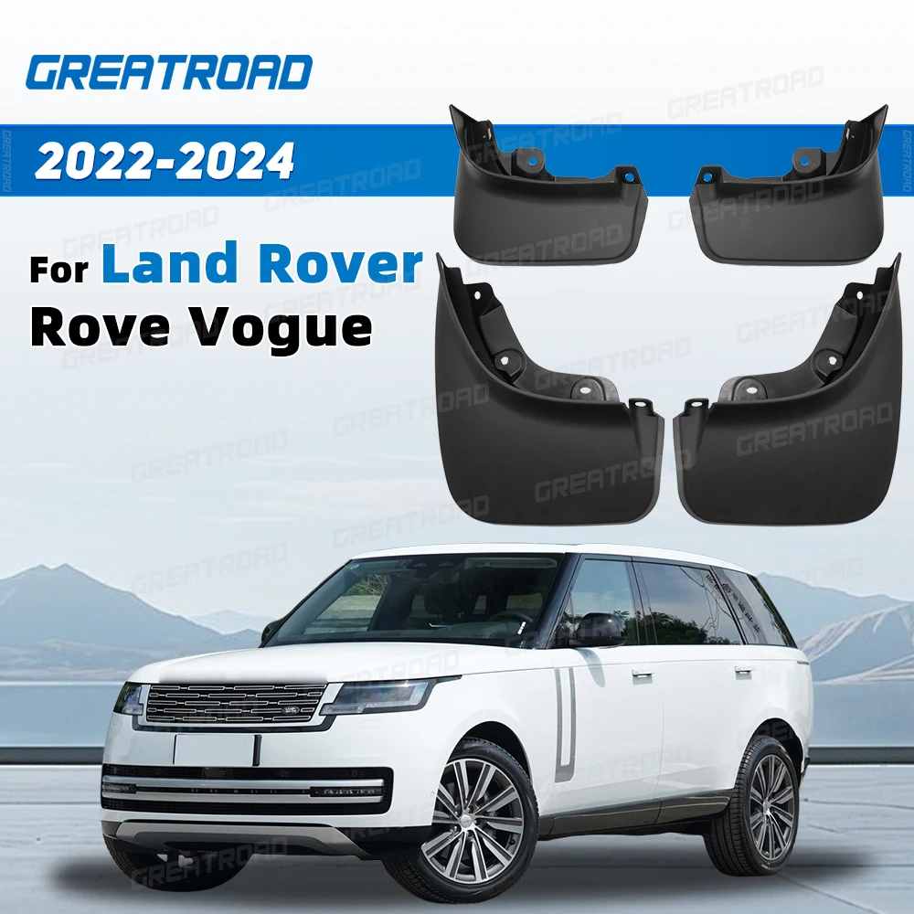 랜드로버 레인지로버 보그 2022 2023 2024 자동차 머드 플랩 펜더 가드 자동차 액세서리 4개 세트