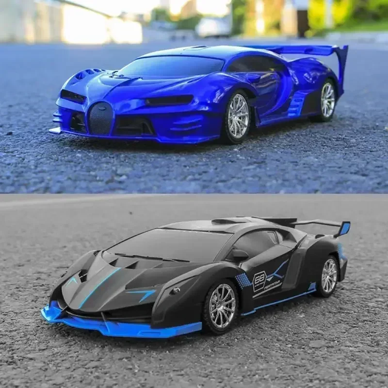 Radio Remote Control Car Rechargeable High Speed 15km/h 2.4G with LED Lights Boys and Girls Toys Remote Control Supercar Model 4