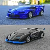 Radio Remote Control Car Rechargeable High Speed 15km/h 2.4G with LED Lights Boys and Girls Toys Remote Control Supercar Model 4