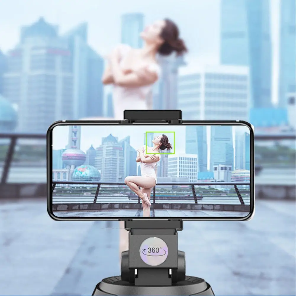 Selfie Stick Tripod 360 Degree Rotation Phone Holder Face Tracking Camera Tripod Head Live Vlog Video Recording