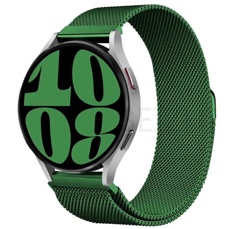 Elegant Milanese Loop Magnetic Watch Band, 22mm & 20mm, Classic Stainless Steel Bracelet