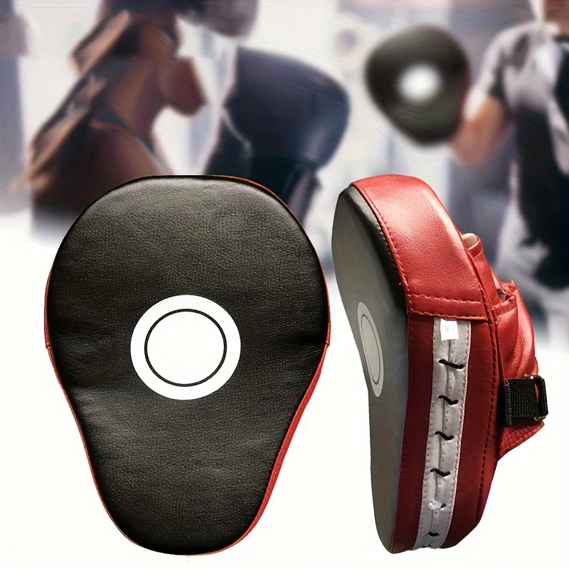 Professional Boxing Impact Pu Curved Hand Target Shock-Absorbing Training Hand Pad Martial Arts Target for Karate Boxing Mma Muay Thai Fighting Sports Training Bezel
