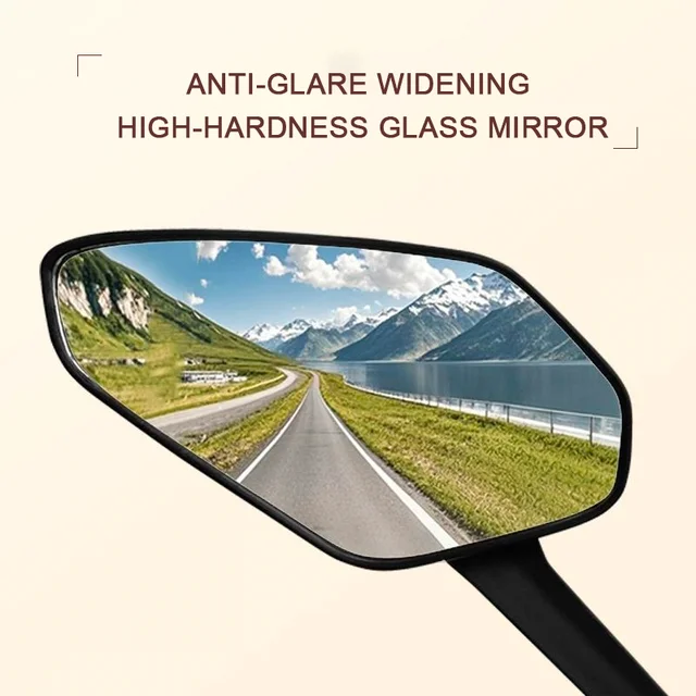 HD Vision Anti-Glare Motorcycle Mirrors Shockproof material accessories For Cagiva Mito 125 Raptor 650 1000 Canyon 500 Navigator