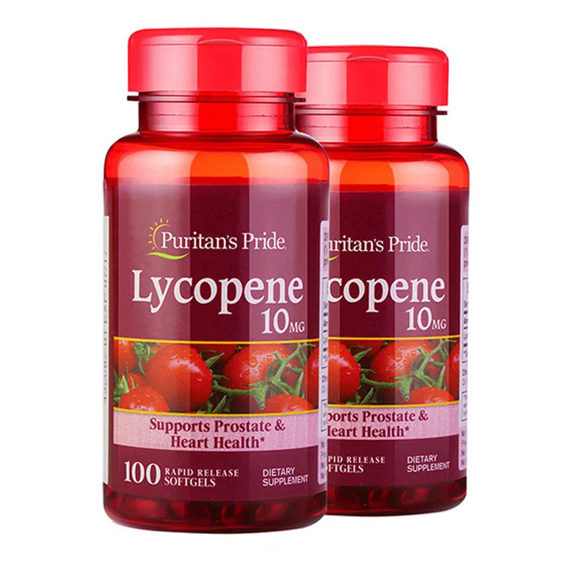 

5 Bottles Free Shipping Lycopene 10 Mg Supports Prostate & Heart Health 100 Softgels