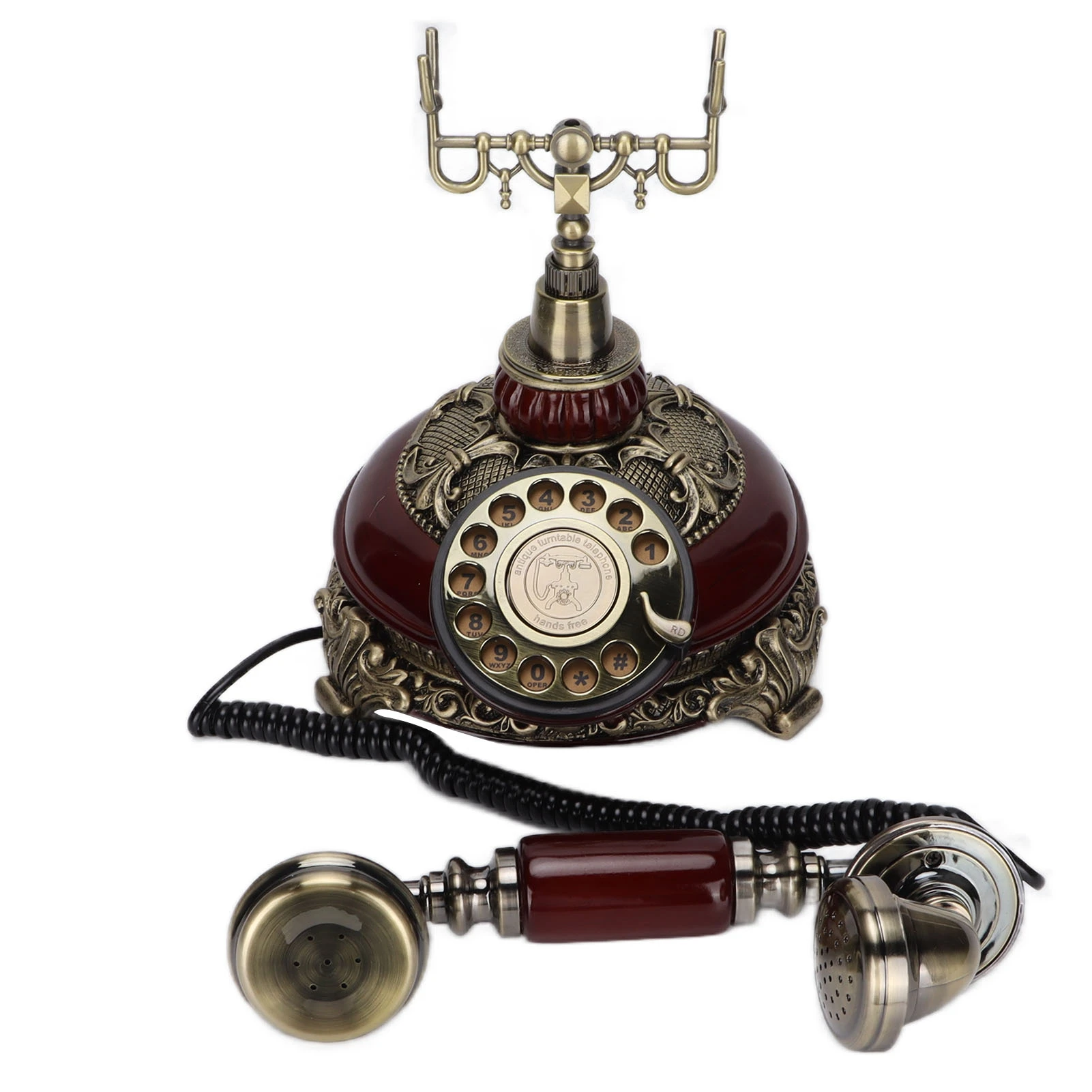 Vintage Festnetztelefon Mit Drehknopf - Mechanischer Klingelton Für Home Office