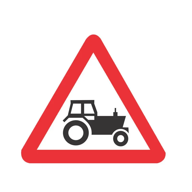 

Jpct Tractor Road Safety Sign Warning Cross Country Diesel Vehicle Motorcycle Accessories Decoration Refrigerator Car Decal PVC